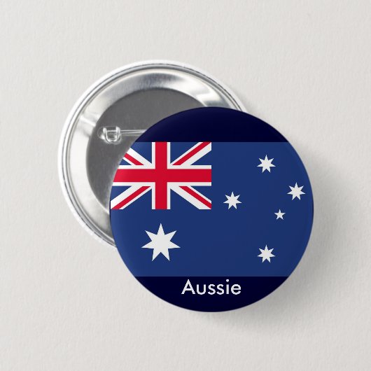Aussie vlag ronde button 5,7 cm (Voorkant /achterkant)