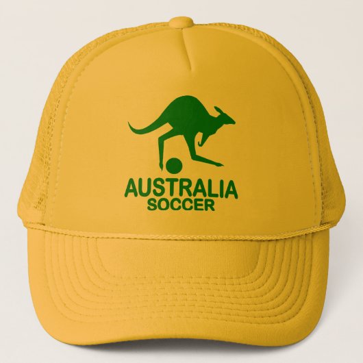 Aussie voetbal groen trucker pet (Voorkant)