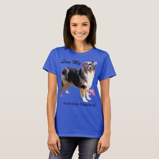 Aussie Wearing Sunbril Funny T-shirt (Voorkant volledig)