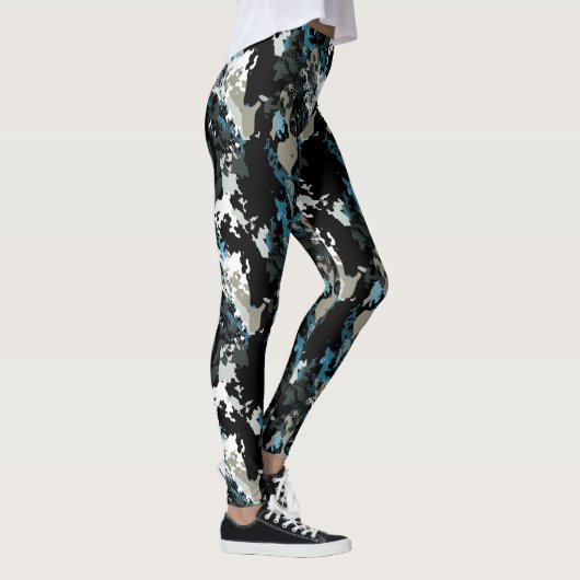 Aussie Wild Blauwgroen PatroonLeggings Leggings (Rechts)