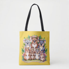 Aussie Wildlife koala & vrienden Tote Bag