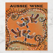 AUSSIE WINE WIJN ETIKET (Enkel label)