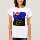 AUSSIE WOMEN RULE T-SHIRT (Voorkant)