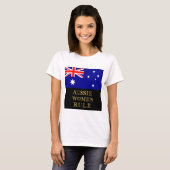 AUSSIE WOMEN RULE T-SHIRT (Voorkant volledig)