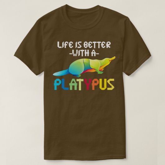 Aussie Zoo Keeper Australia Animal Platypus T-shirt (Design voorkant)
