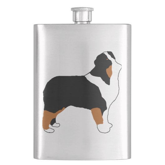 Aussie zwart tri silo flacon (Voorkant)