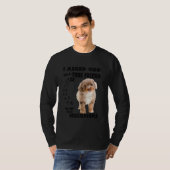 Aussiedoedle Quote mam Aussiepoo Dad Cute Aussiepo T-shirt (Voorkant volledig)