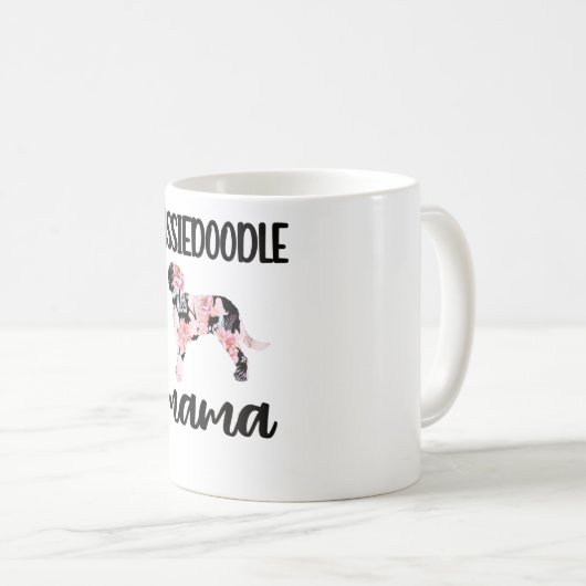 Aussiedole Dog Mama Hondenliefhebber Aussiedole ma Koffiemok (Voorkant rechts)