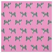 aussiedole dog roink stof (Swatch)