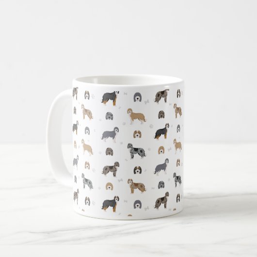 Aussiedoodle hondenmix koffiemok (Voorkant links)