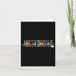 Aussiedoodle mama Australische Doodle-hond Moeder Kaart