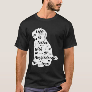 Aussiedoodle Shirt ontwerp voor Aussiedoodle Dog L