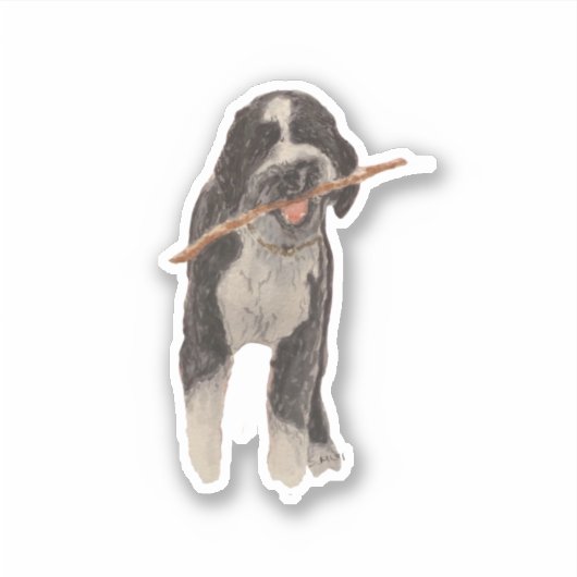 Aussiedoodle Sticker (Voorkant)