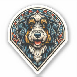 Aussiedoodle Vinyl Waterproof Dog Sticker