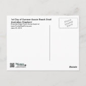 Aussies - 1e dag van de zomerkraam briefkaart (Achterkant)