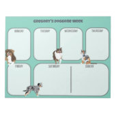 Aussies Australian Shepherd Dogs Weekplanner Notitieblok (Voorkant)