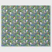 Aussies Australische Herder Honden Tropische blade Cadeaupapier (Vlak)