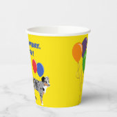 Aussies Australische Shelherds en Feestballonnen Papieren Bekers (Links)