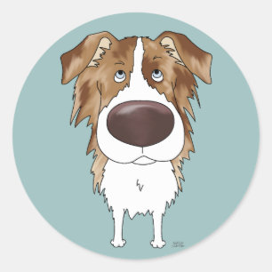 Aussies - Big Nose en Butt Ronde Sticker
