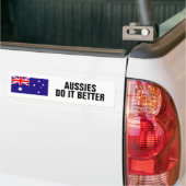 Aussies doen het beter om de vlag te voeren van ee bumpersticker (Op Truck)