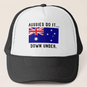 Aussies doen het... Naar beneden. Trucker Pet