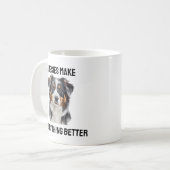 Aussies Make Life Better Coffee Mok voor dierenlie (Voorkant links)