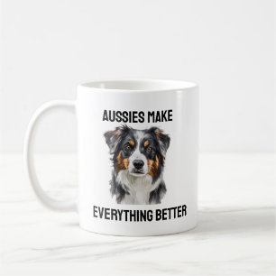 Aussies Make Life Better Coffee Mok voor dierenlie