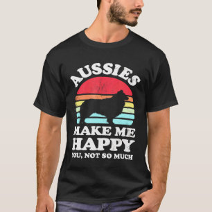 Aussies maken me een gelukkige Australische Shephe T-shirt