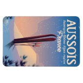 Aussois Auvergne-Rhône-Alpes France ski poster Magneet (Horizontaal)