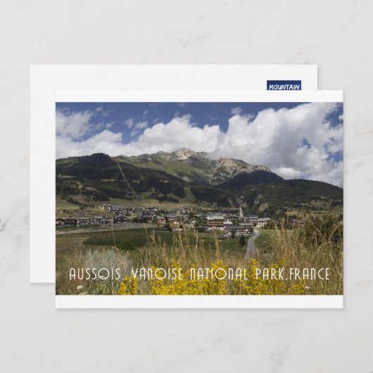 Aussois, Vanoise Massif, Frankrijk Briefkaart (Voorkant / Achterkant)
