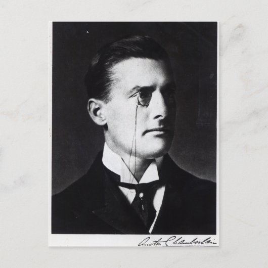 Austen Chamberlain Briefkaart (Voorkant)