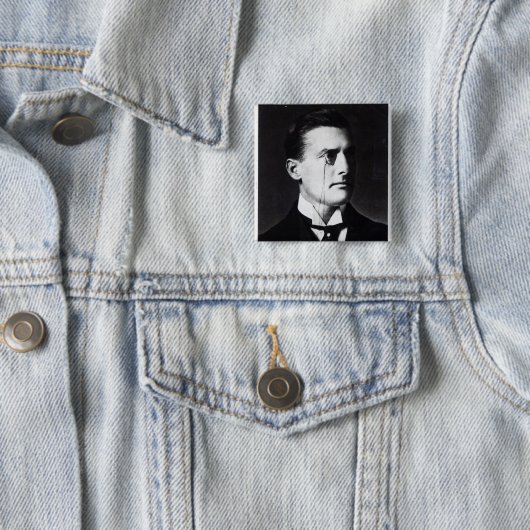 Austen Chamberlain Vierkante Button 5,1 Cm (In situ)