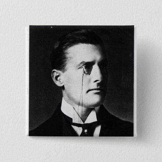 Austen Chamberlain Vierkante Button 5,1 Cm (Voorkant)