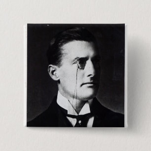 Austen Chamberlain Vierkante Button 5,1 Cm