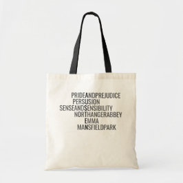 Austen in haar Canvas tas Boeken