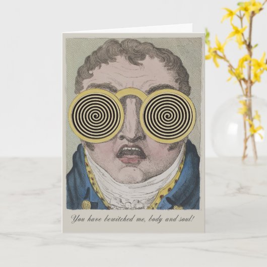 Austen Pride & Prejudice Grappige Betoverde Darcy Kaart (Gele Bloem)