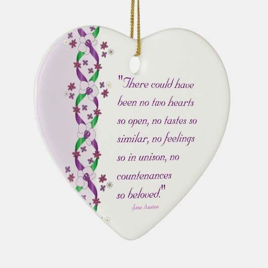 Austen Quote Ornament (Rechts)