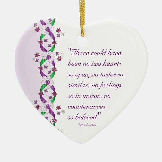 Austen Quote Ornament (Voorkant)