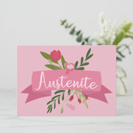 Austeniet II Kaart (Staand voorkant)