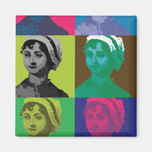 AustenPop — Jane Austen stijl Magneet (Voorkant)