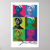 AustenPop — Jane Austen stijl Poster (Voorkant)