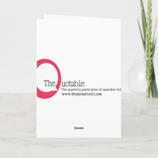 AustenValentine Feestdagen Kaart (Achterkant)