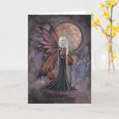 Austere Autumn Fairy Wenskaart Kaart (Gele Bloem)