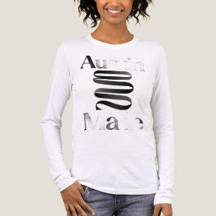 Austin 2010 Made T-shirt met vintage typografie en