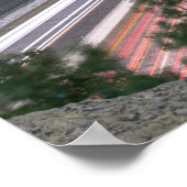 Austin 360 Pennybacker Bridge 's nachts Poster (Hoek)