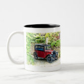 Austin 7 tweekleurige koffiemok (Links)