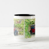 Austin 7 tweekleurige koffiemok (Center)