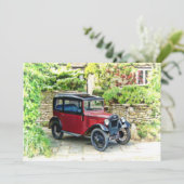 Austin 7 Uitnodigingskaart Kaart (Staand voorkant)