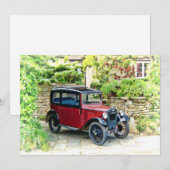 Austin 7 Uitnodigingskaart Kaart (Voorkant / Achterkant)