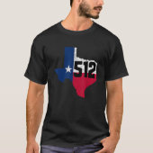 Austin Area Code 512 Texas Telefoonnummer Gift T-shirt (Voorkant)